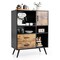 Costway Industrial Buffet Sideboard Storage Cabinet Organizer Cupboard with Cubbies Drawers